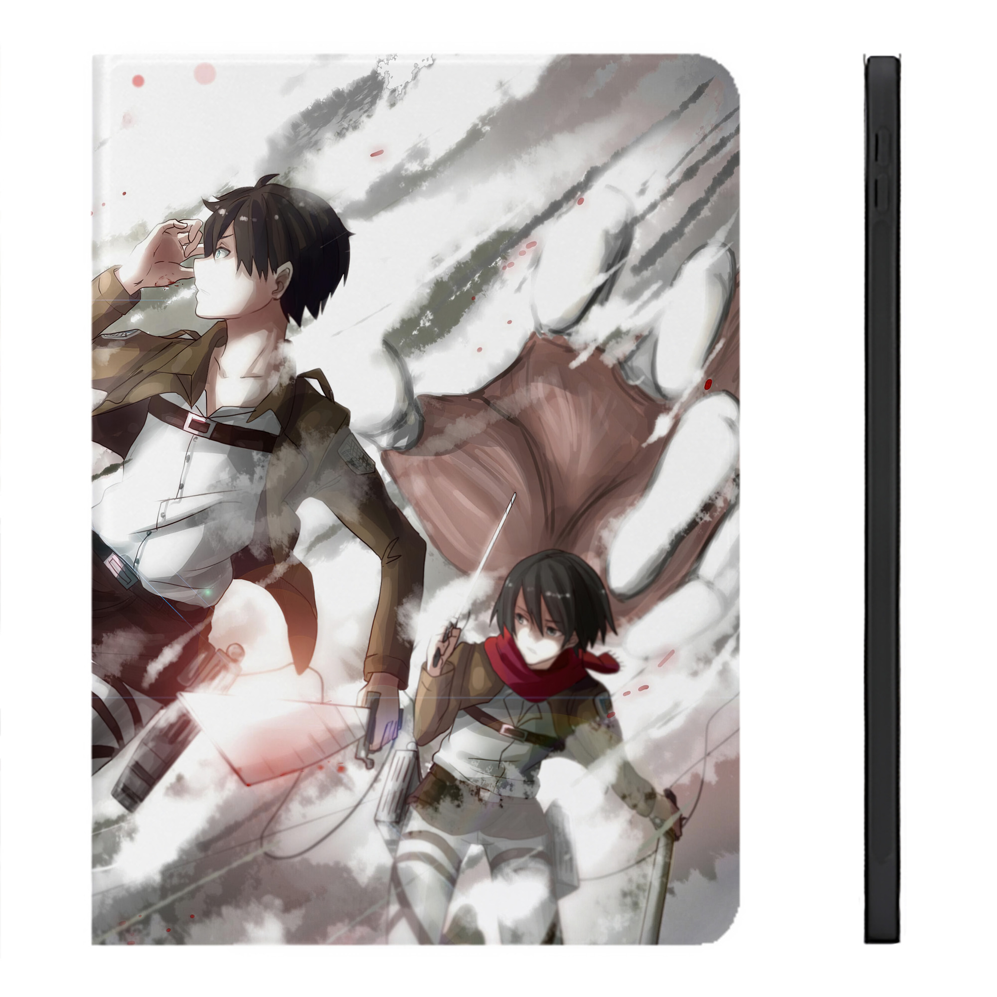 （画像用） 進撃の巨人 Attack on Titan IPadケース ペンホルダー付き ブックスタイルデザイン